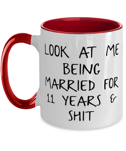 11th Anniversary Coffee Mug Ceramic Cup