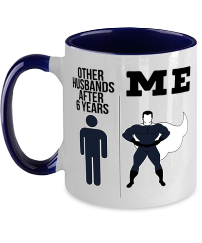 6th Anniversary Husband Coffee Mug Ceramic Cup