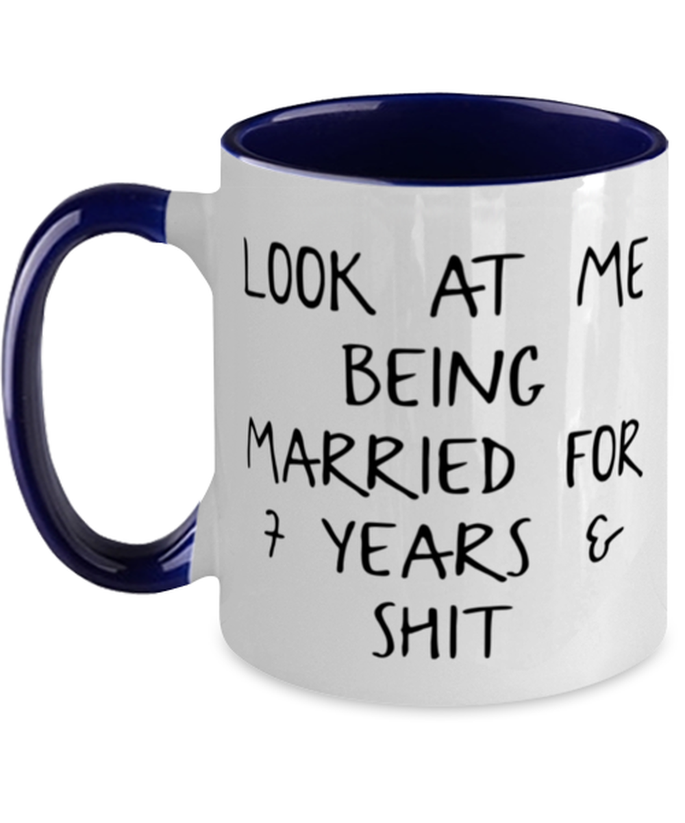 7th Anniversary Coffee Mug Ceramic Cup