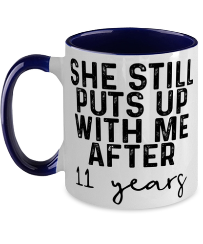 11th Anniversary Husband Coffee Mug Ceramic Cup