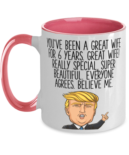 6th Anniversary Wife Coffee Mug Ceramic Cup