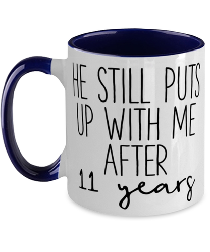 11th Anniversary Wife Coffee Mug Ceramic Cup