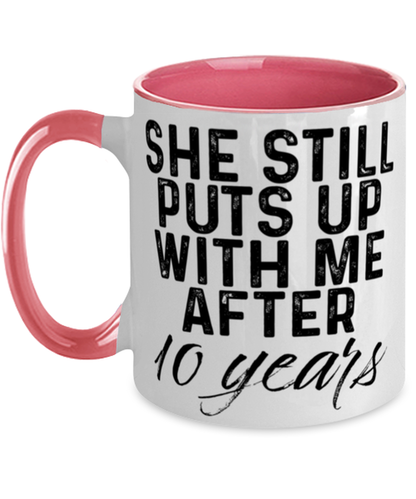 10th Anniversary Husband Coffee Mug Ceramic Cup