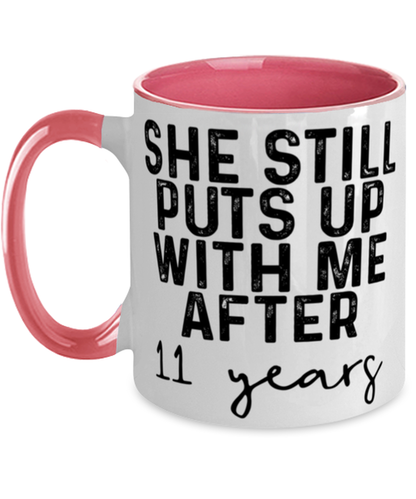 11th Anniversary Husband Coffee Mug Ceramic Cup