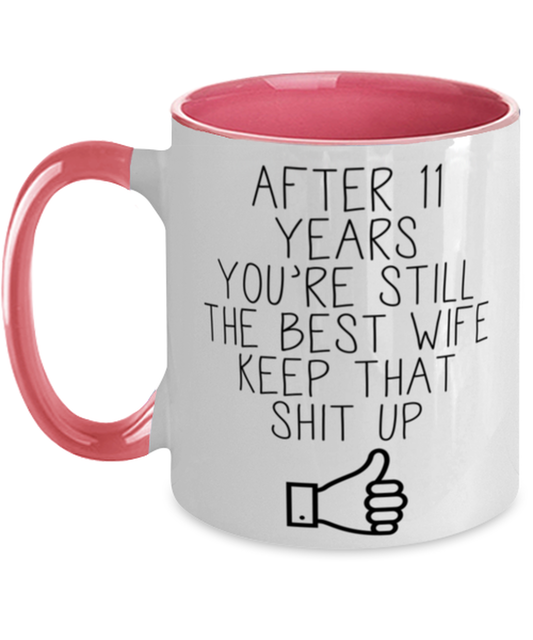 11th Anniversary Wife Coffee Mug Ceramic Cup