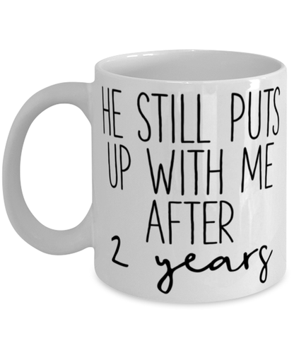 2nd Anniversary Wife Coffee Mug Ceramic Cup