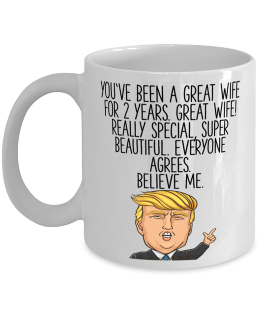 2nd Anniversary Wife Coffee Mug Ceramic Cup