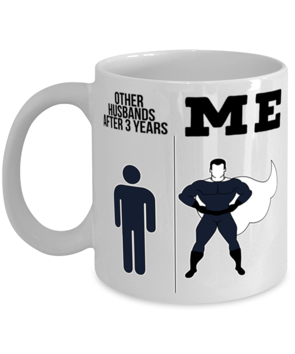 3rd Anniversary Husband Coffee Mug Ceramic Cup