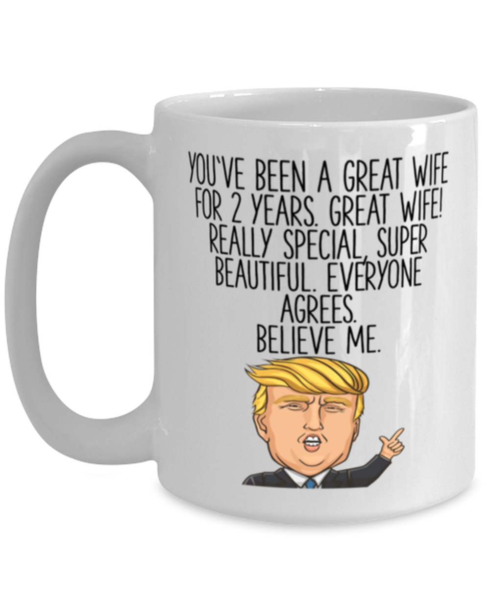 2nd Anniversary Wife Coffee Mug Ceramic Cup