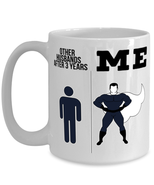 3rd Anniversary Husband Coffee Mug Ceramic Cup