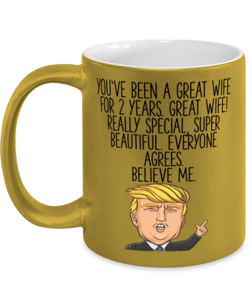 2nd Anniversary Wife Coffee Mug Ceramic Cup