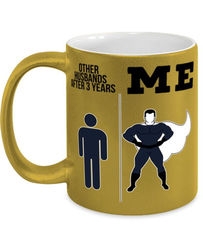 3rd Anniversary Husband Coffee Mug Ceramic Cup