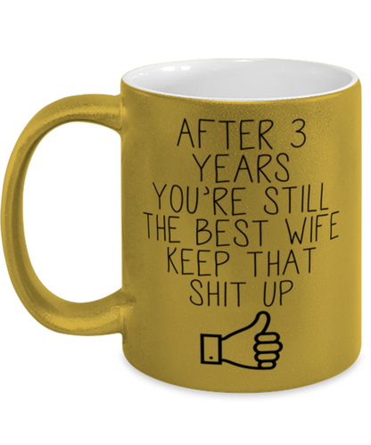 3rd Anniversary Wife Coffee Mug Ceramic Cup