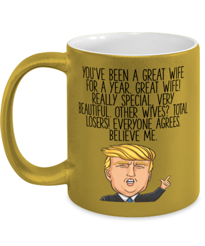 One Year Anniversary Coffee Mug Ceramic Cup