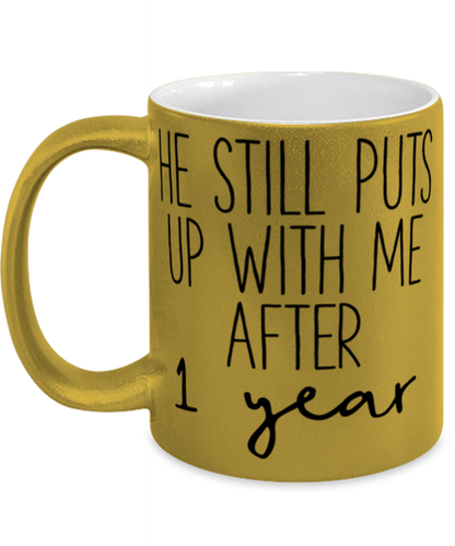 One Year Anniversary Wife Coffee Mug Ceramic Cup