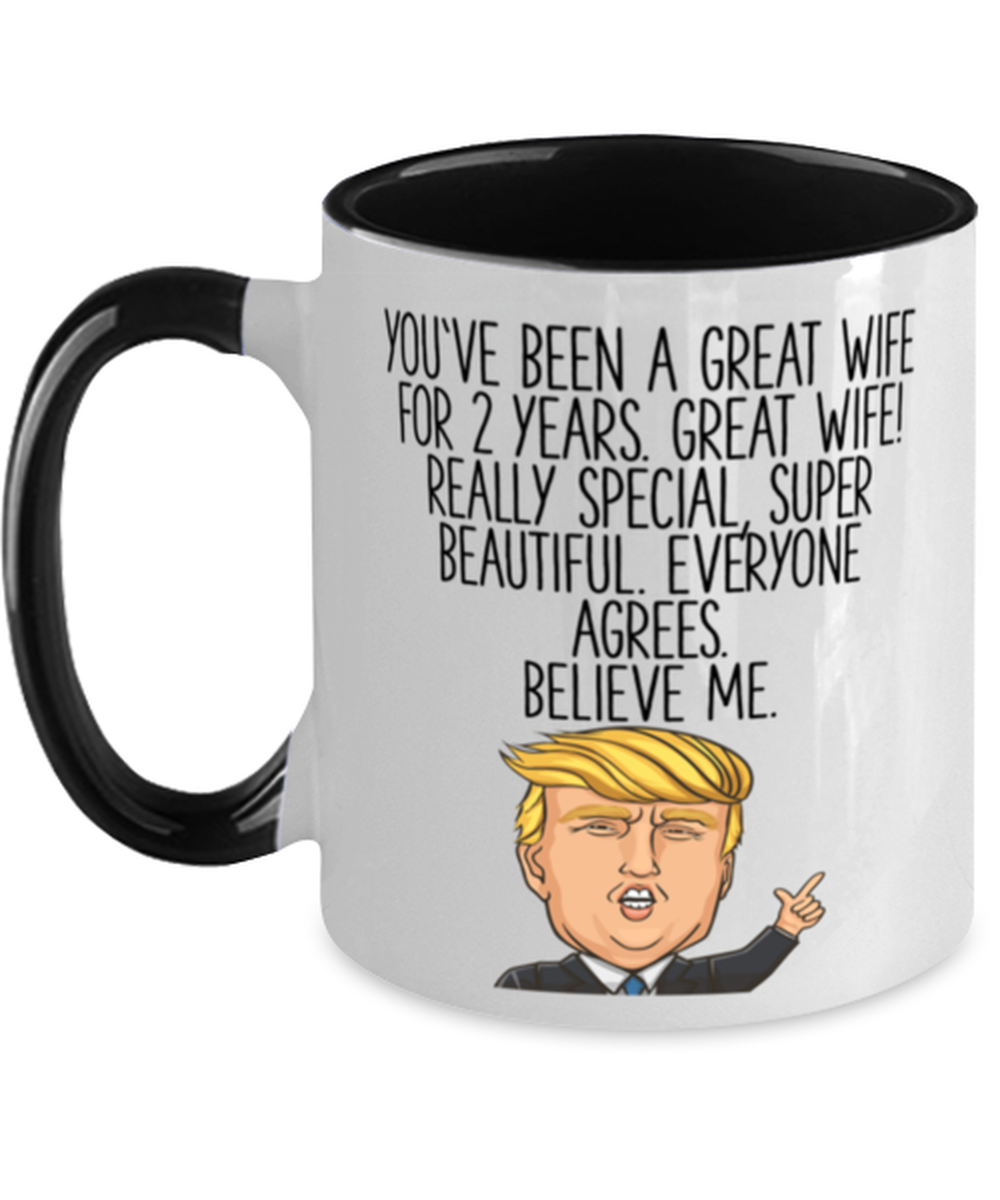 2nd Anniversary Wife Coffee Mug Ceramic Cup