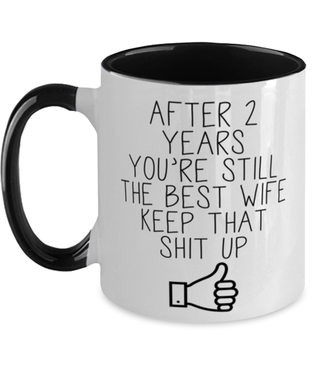 2nd Anniversary Wife Coffee Mug Ceramic Cup