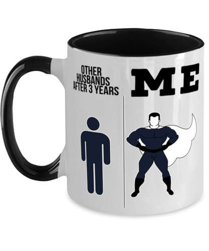 3rd Anniversary Husband Coffee Mug Ceramic Cup