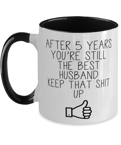 5th Anniversary Husband Coffee Mug Ceramic Cup