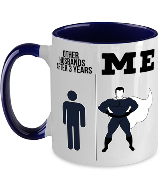 3rd Anniversary Husband Coffee Mug Ceramic Cup