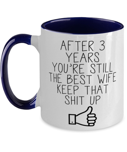 3rd Anniversary Wife Coffee Mug Ceramic Cup