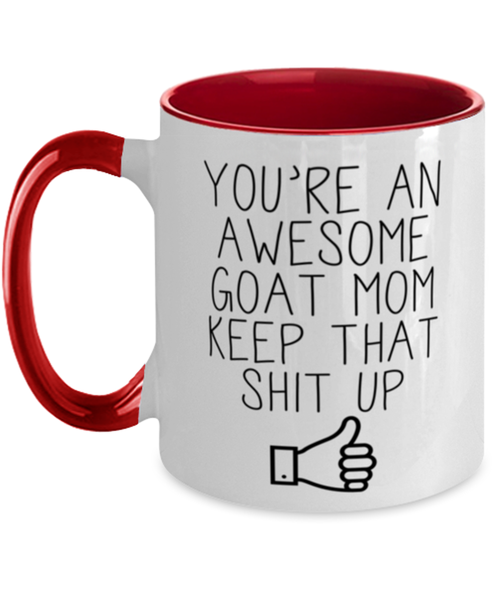 Goat Mom Coffee Mug Ceramic Cup