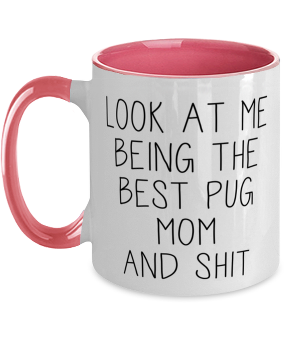 Pug Mom Coffee Mug Ceramic Cup