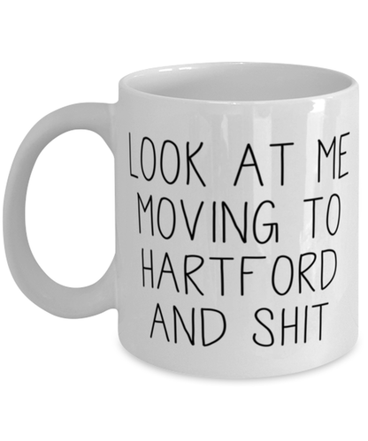 Moving to Hartford Connecticut Coffee Mug Ceramic Cup