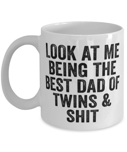 Dad of Twins Coffee Mug Ceramic Cup