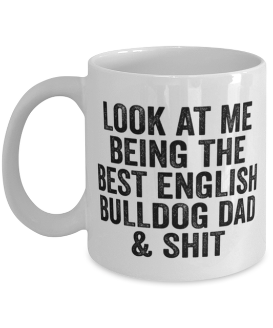 English Bulldog Dad Coffee Mug Ceramic Cup