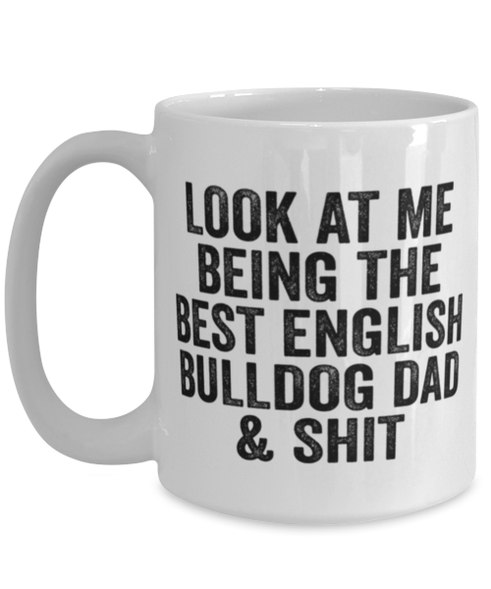 English Bulldog Dad Coffee Mug Ceramic Cup