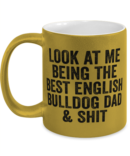 English Bulldog Dad Coffee Mug Ceramic Cup