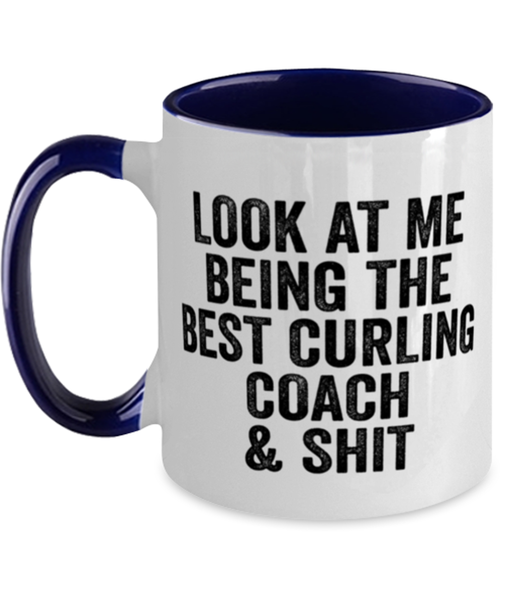 Curling Coach Coffee Mug Ceramic Cup