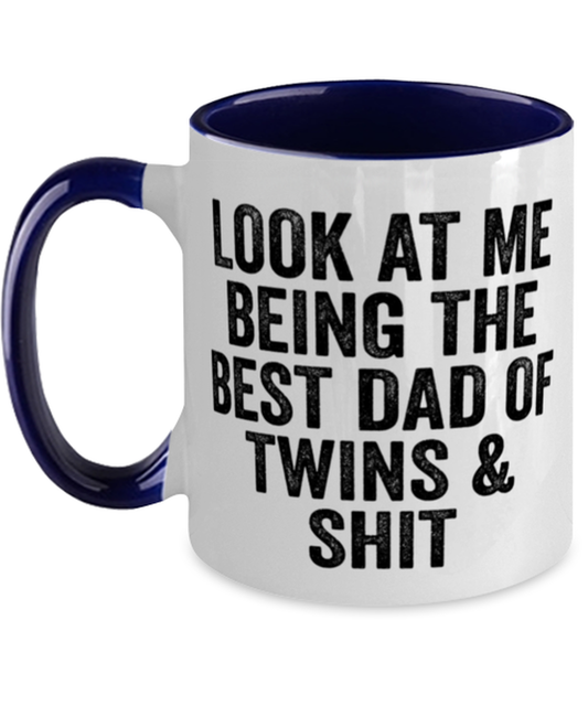 Dad of Twins Coffee Mug Ceramic Cup