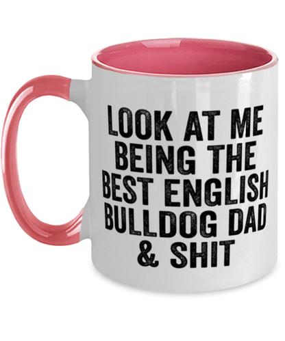 English Bulldog Dad Coffee Mug Ceramic Cup