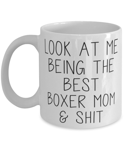 Boxer Mom Coffee Mug Ceramic Cup