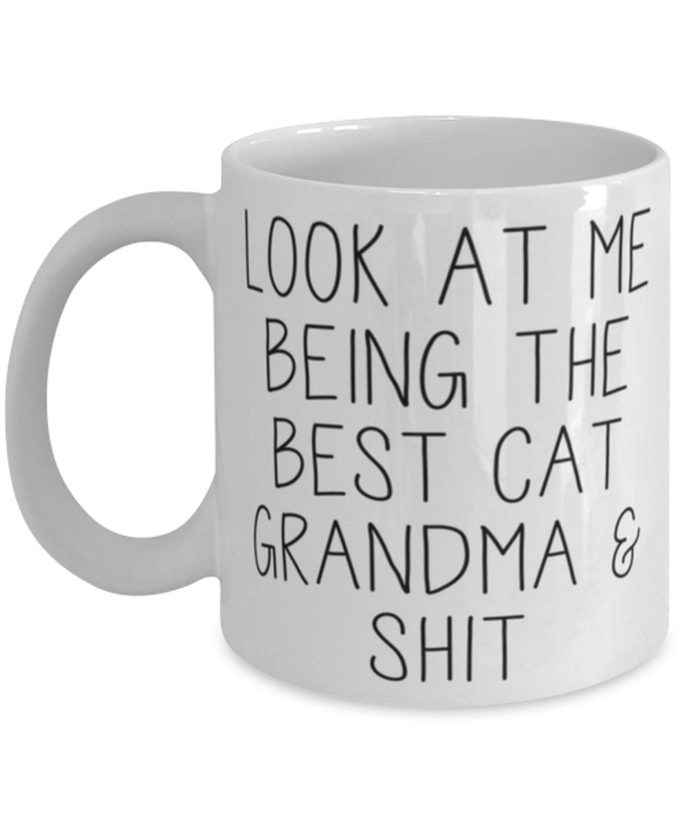 Cat Grandma Coffee Mug Ceramic Cup