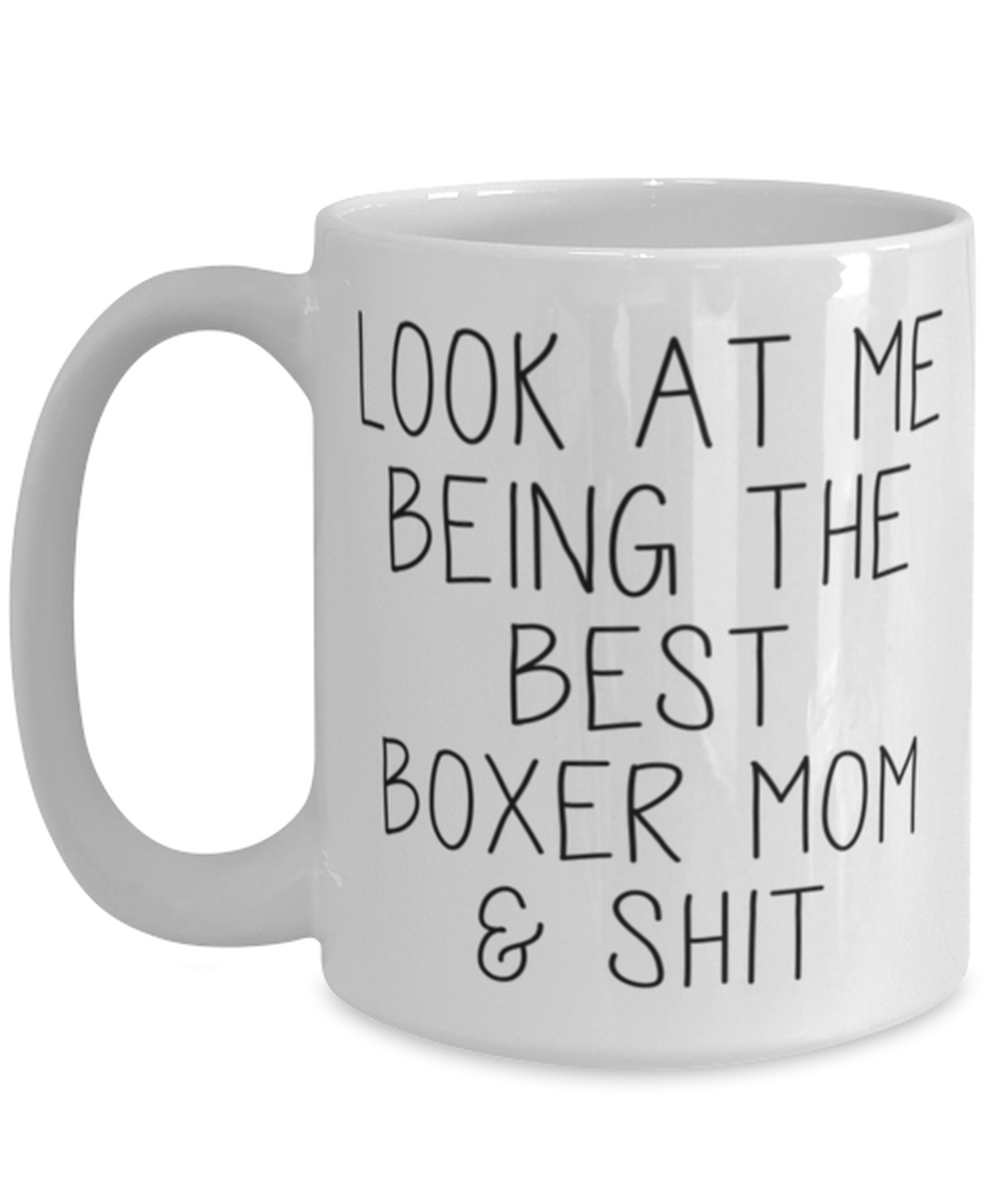 Boxer Mom Coffee Mug Ceramic Cup