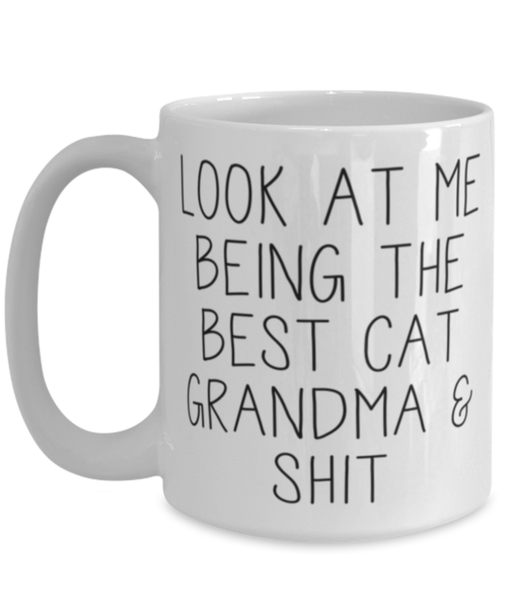 Cat Grandma Coffee Mug Ceramic Cup