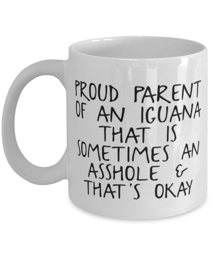 Iguana Lover Mom Dad Coffee Mug Cup