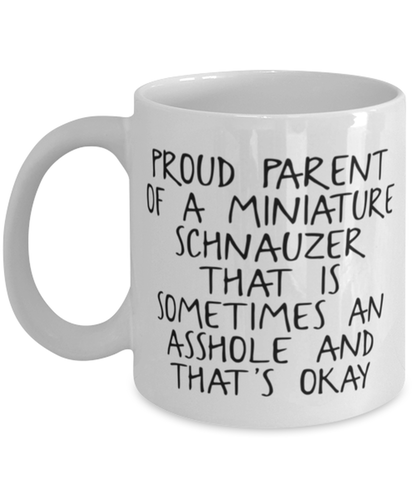 Miniature Schnauzer Lover Mom Dad Coffee Mug Cup