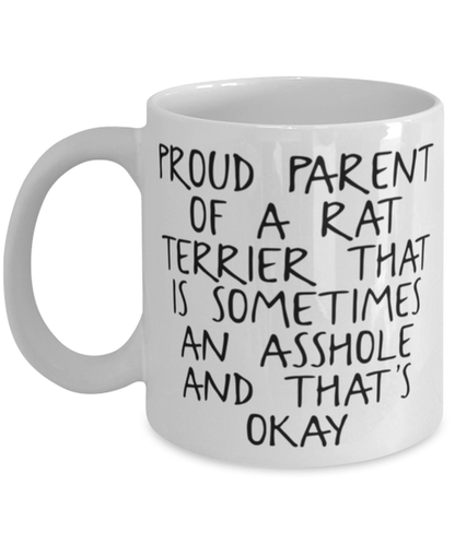 Rat Terrier Lover Mom Dad Coffee Mug Cup