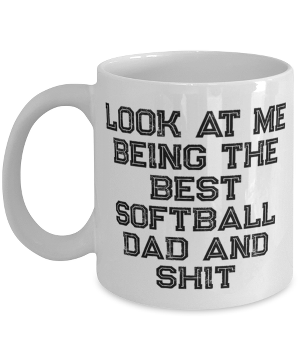 Softball Dad Coffee Mug Cup