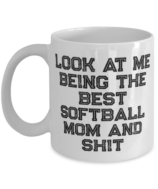 Softball Mom Coffee Mug Cup