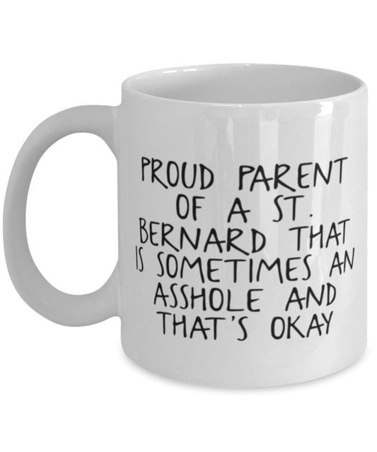 St. Bernard Lover Mom Dad Coffee Mug Cup