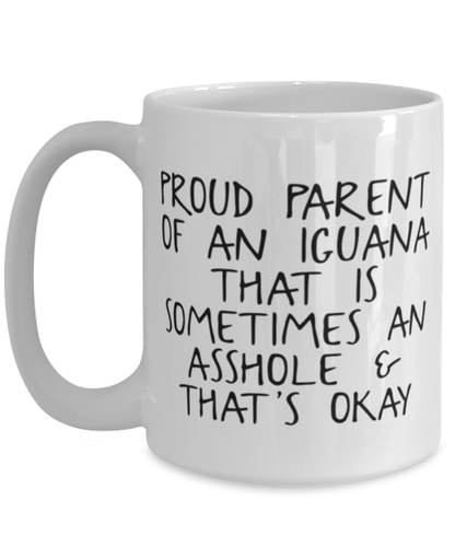 Iguana Lover Mom Dad Coffee Mug Cup