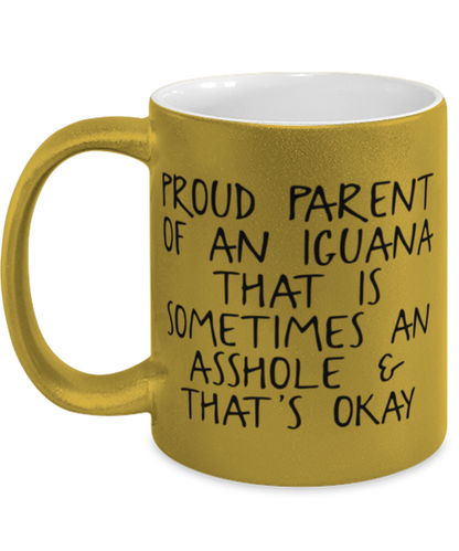 Iguana Lover Mom Dad Coffee Mug Cup