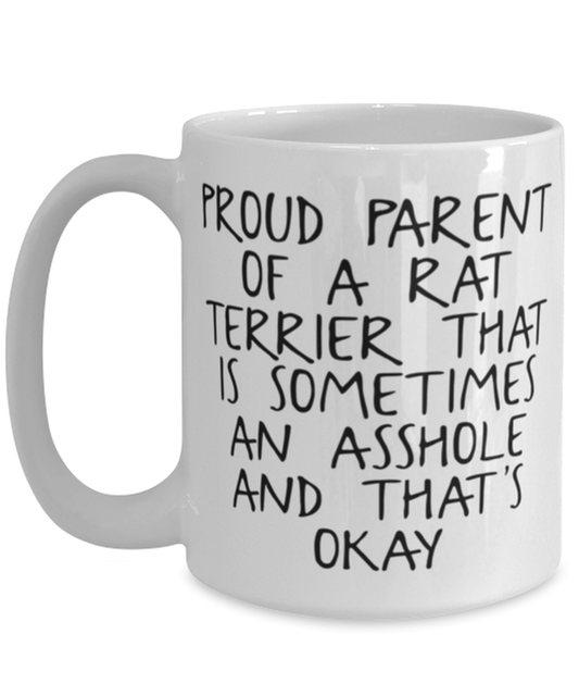 Rat Terrier Lover Mom Dad Coffee Mug Cup