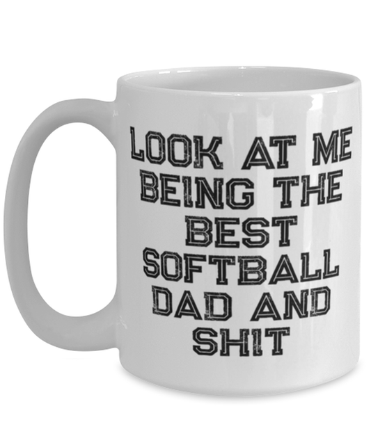 Softball Dad Coffee Mug Cup