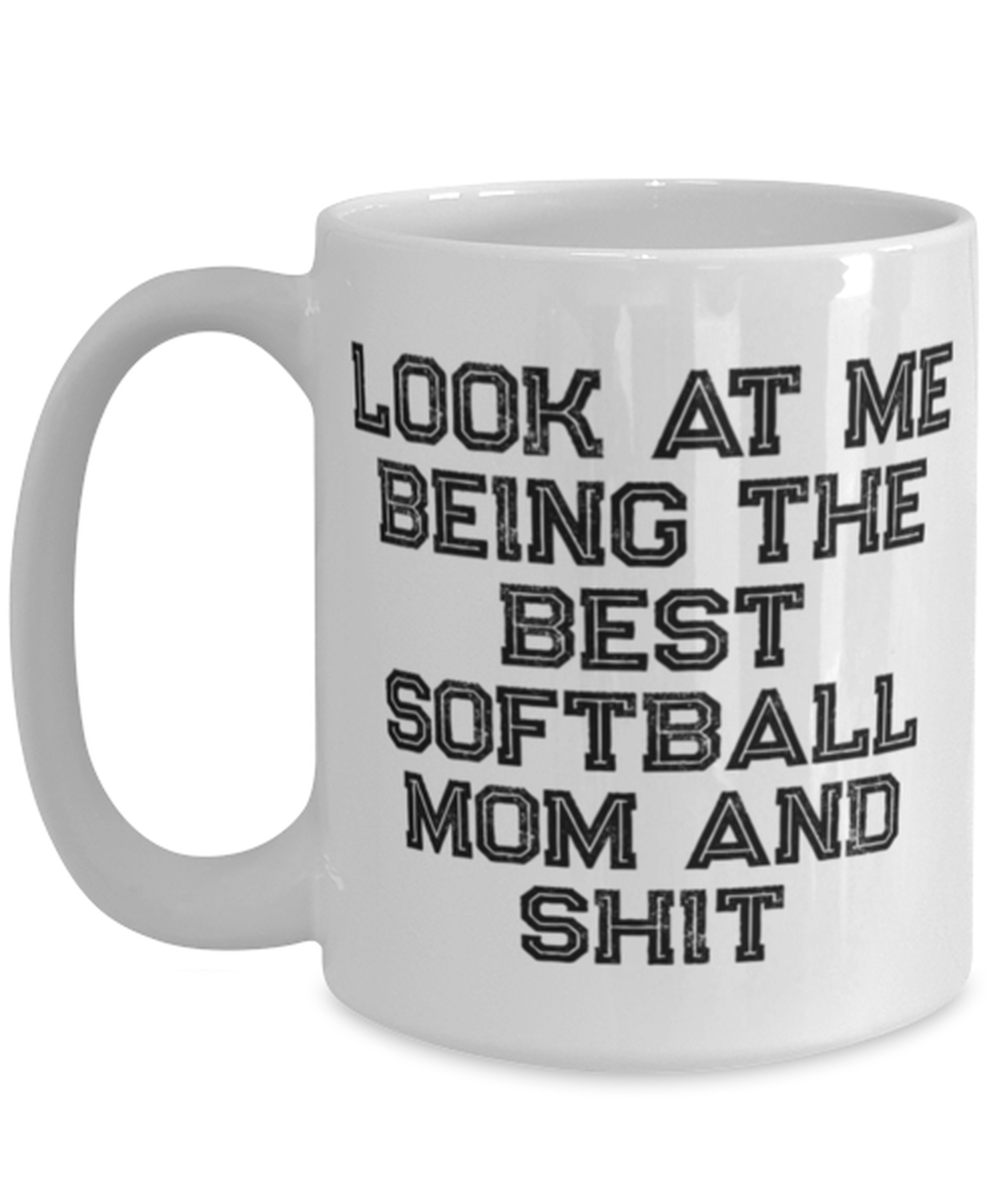 Softball Mom Coffee Mug Cup